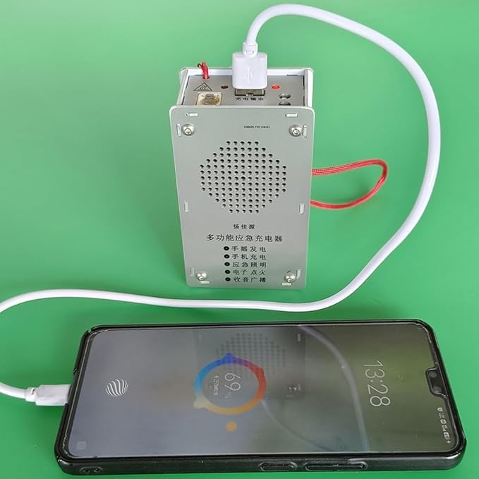 Chargeur extérieur pour téléphones générateur dynamo fiable pour l'alimentation