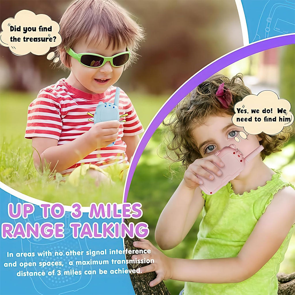 Paire de Talkie-walkies pour enfants avec vidéo et camera HD rechargeable