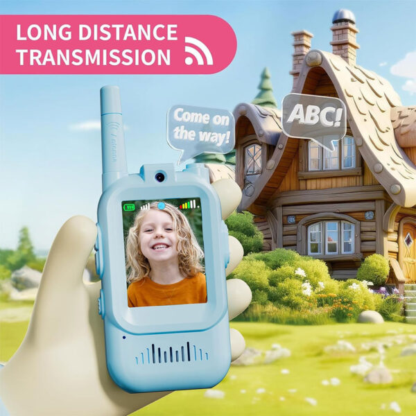 Paire de Talkie-walkies pour enfants avec vidéo et camera HD rechargeable